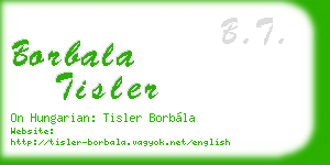 borbala tisler business card